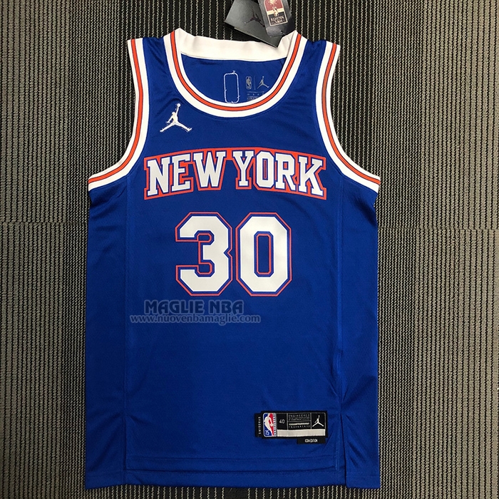Maglia
 Julius Randl NO 30 New York Knicks Statement 2020-21 Blu

